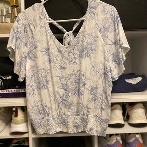 PaperCrane white floral blouse